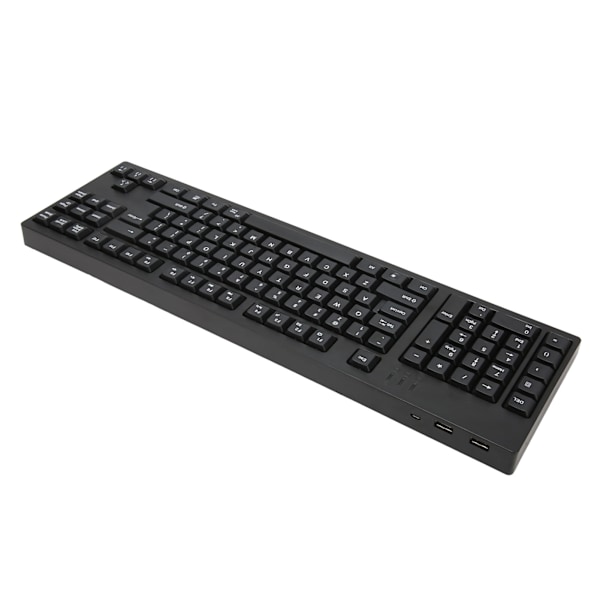 Venstrehåndet tastatur 109 taster Mikro USB ergonomisk layout Plug and Play kontortastatur til forretningsregnskab Designer