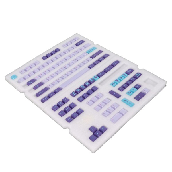 PBT-tangentbordsknappar 128 tangenter Livfulla färger Fadeless Hållbar PBT Enkel installation Mekaniska tangentbordstangenter Vaporwave
