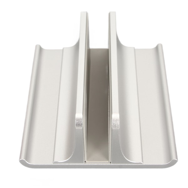 Vertikal bærbar computer stand 3 i 1 aluminiumlegering justerbar størrelse pladsbesparende bærbar computer holder til maksimalt 17,3 tommer bærbar computer sølvfarve