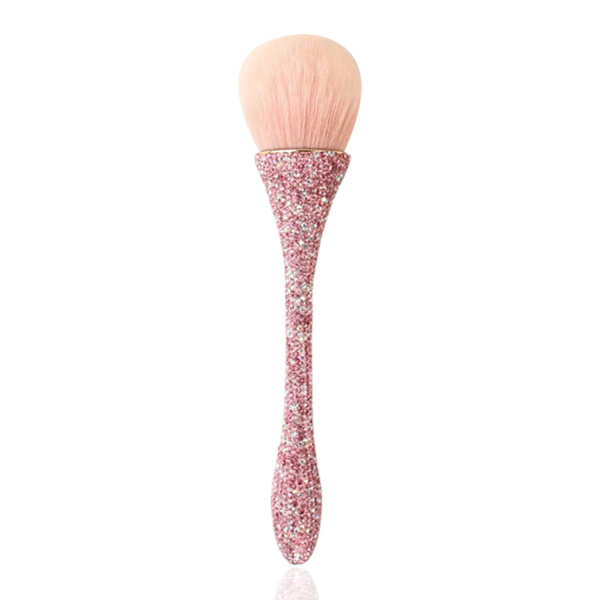 1 stk. Pudder Makeup Børster Blush Børster Super Store Ansikt Makeup Børster Kabuki Børster for Pudder Kosmetikk Neglestøv Børster Løs Pudder Børster Makeup Pink Diamond