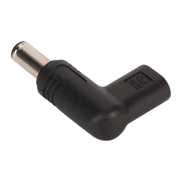 USB Type C-hona till 6,0x3,7 mm adapter 100 W PD snabbladdning 90 graders vinklad USB C till DC-adapter
