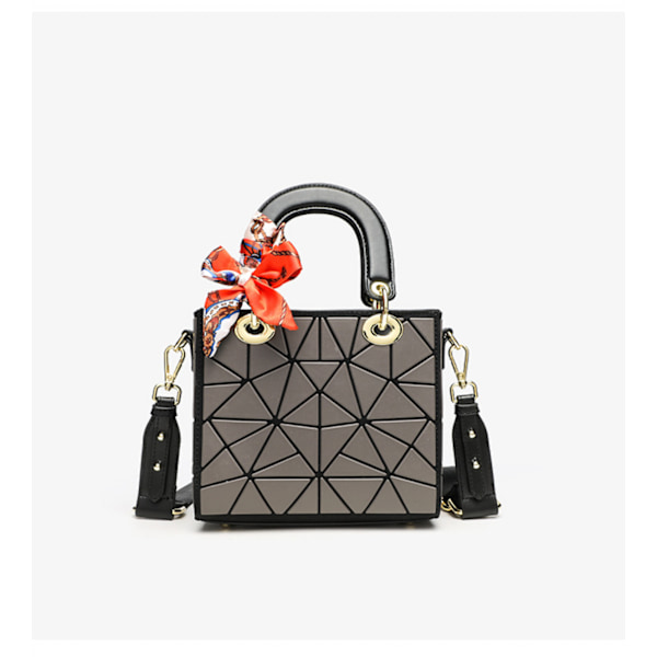 Niche Toffee Taske Mode Pendler Enkelt Skulder Crossbody Geometrisk Gitter Håndtaske