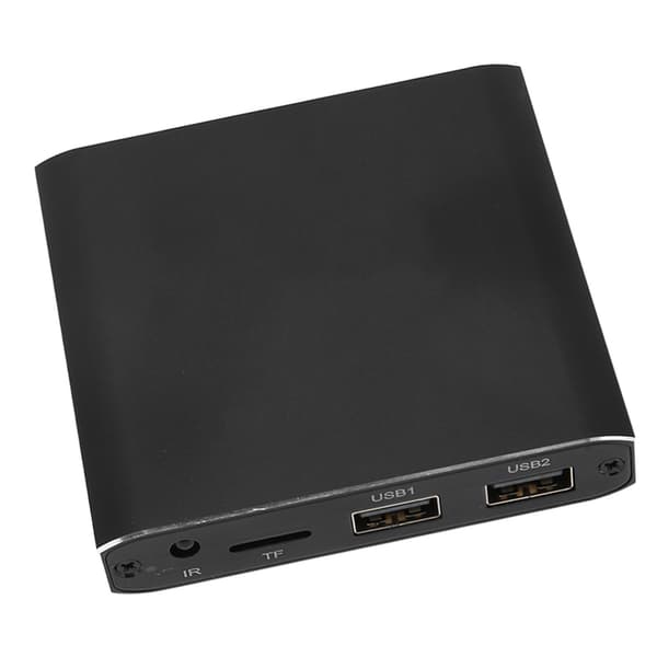 4K Media Player UHD 30fps Video Bilde Musikk Mini HD Multimedia Interface Auto Play Loop Funksjon Media Player 100‑240V EU Plugg