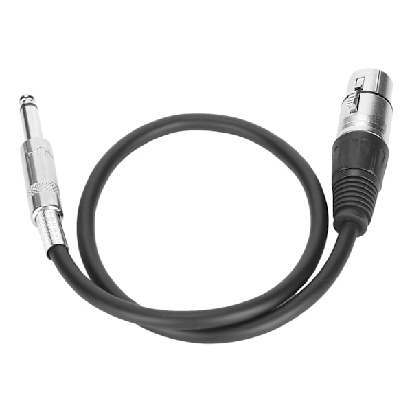 6,35 mm XLR-hona till TRS-ljudkabel Balanserad Interconnect-kabel för mikrofonmixer XLR-hona 0,5 m / 1,6 fot