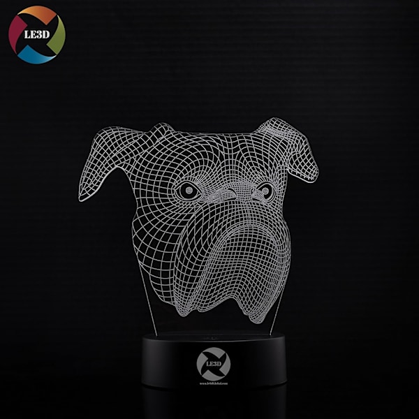 3D Optisk Illusion Natlampe - 7 LED Farveskiftende Lampe - Køligt Blødt Lys Sikker for Børn - Skaber Fantastiske Drømme