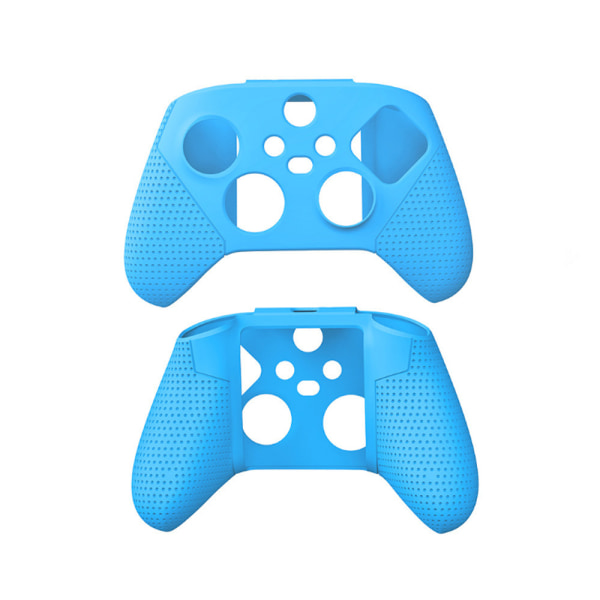 Blødt skridsikkert mørkeblåt silikone-controllercover Skins Tommelgreb Caps Beskyttelsesetui til Xbox Series X S-controller - Blå