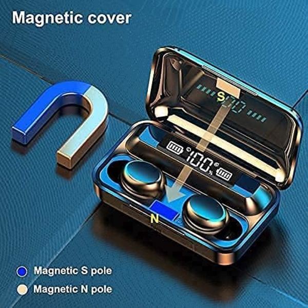 Trådløse F9-ørepropper med berøringskontroll, originale F9-5 Bluetooth-øretelefoner 5.0 TWS fingeravtrykk berøring headset HiFi Stereo in-ear ørepropper trådløse hode