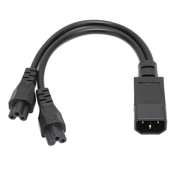 Splitter-strømstikledning IEC320 C14 han til dobbelt IEC320 C5 hun strømkabel til bærbar computerstrømadapter 100‑