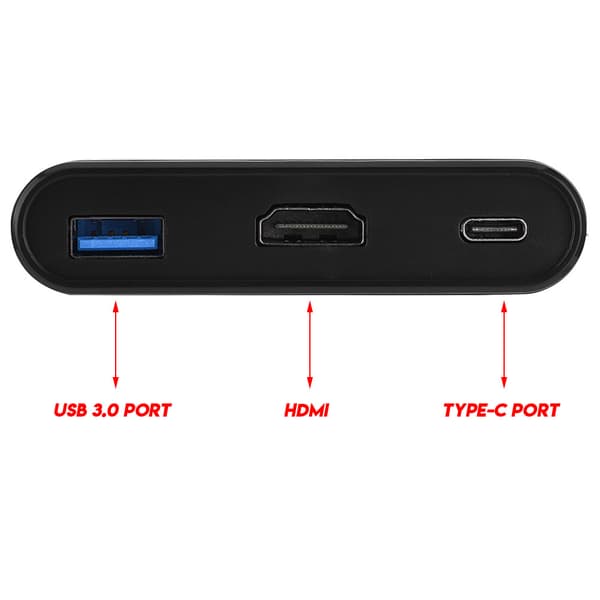 Type C til 4K HDMI USB 3.0 HUB-konverteradapter til Nintendo Switch