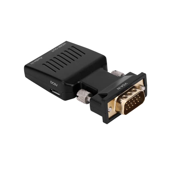 VGA Han til HDMI Hun Adapter med Lyd Interface Video Lyd Konverter til PC