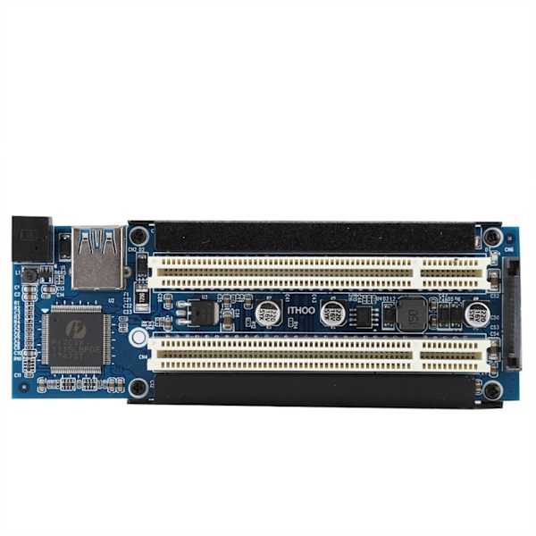 Dual Full Size Mini PCIe till PCI Slot Expansionsadapter Extern Capture Card