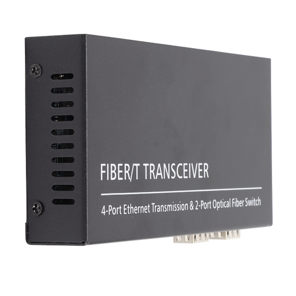 Ethernet Media Converter RJ45 10/100/1000M 2 Fiberoptik 4 Portar Adaptiv SFP för IEEE802.3Z / AB 1000Base‑SXLX