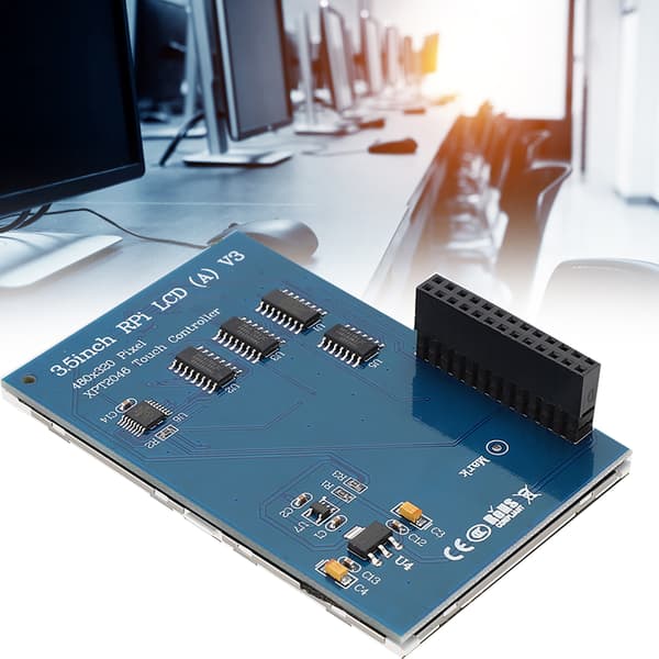 3,5 tommer 480x320 til Raspberry Pi 4B/3B Modstand Berøringsskærm til SPI V3.0 med Stylus (S)