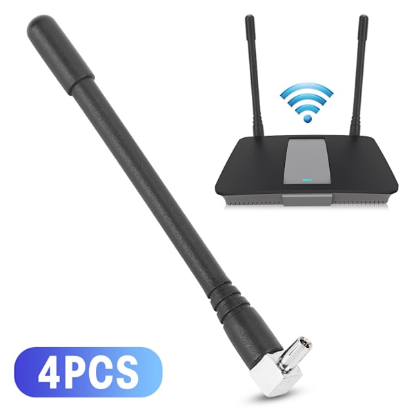 4 stk. Mini Antenne Trådløs Routing Netværkskort 3G/4G Ekstern Wifi Antenner Y404 TS9