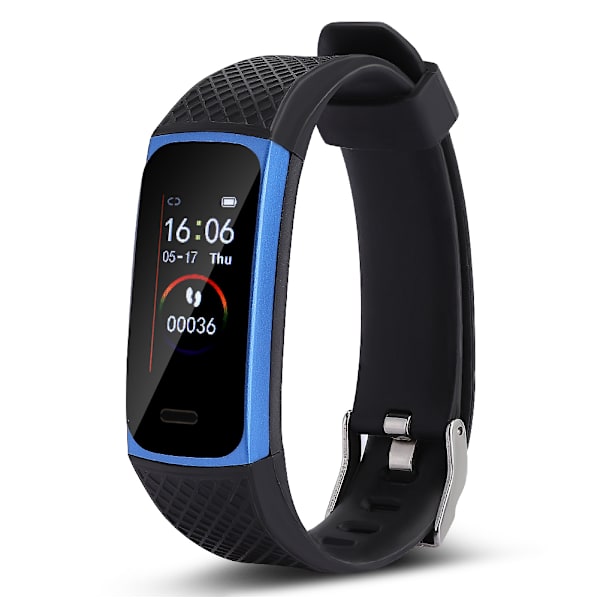 Professionel IP68-klassificeret vandtæt sportsur Skridttælling Hjertefrekvens Søvnovervågning Blodtryksmåling Smart ArmbåndBlå
