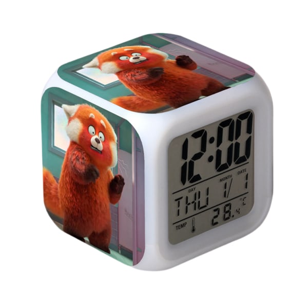 Wekity Youth Metamorphosis Alarm Clock One Piece LED Square Clock Digital väckarklocka med tid, temperatur, alarm, datum