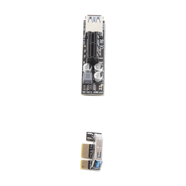 Moderkort Moderkort PCI‑E X1 till X1 USB3.0 ABS Förlängningssladd med SATA Strömförsörjning