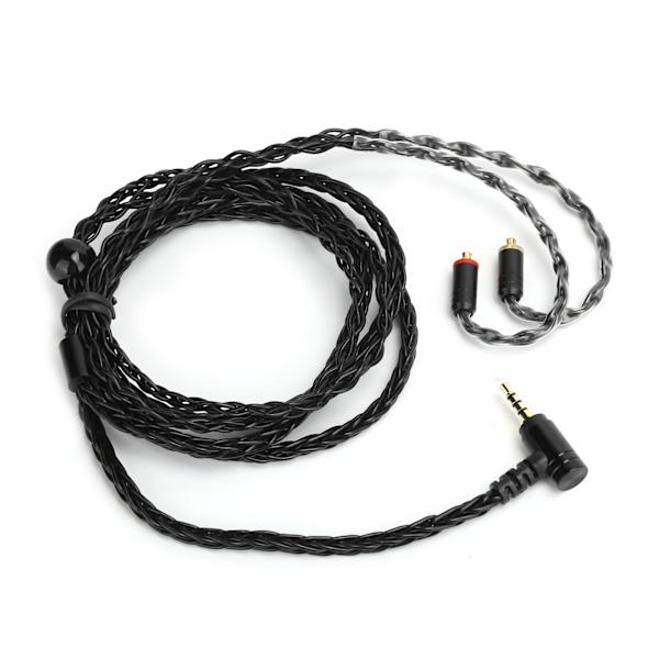 25 Core Silver Plated Cable OFC Upgrade Audio Cable til MMCX Connector til Shure SE215Black 2.5 Balanced Head