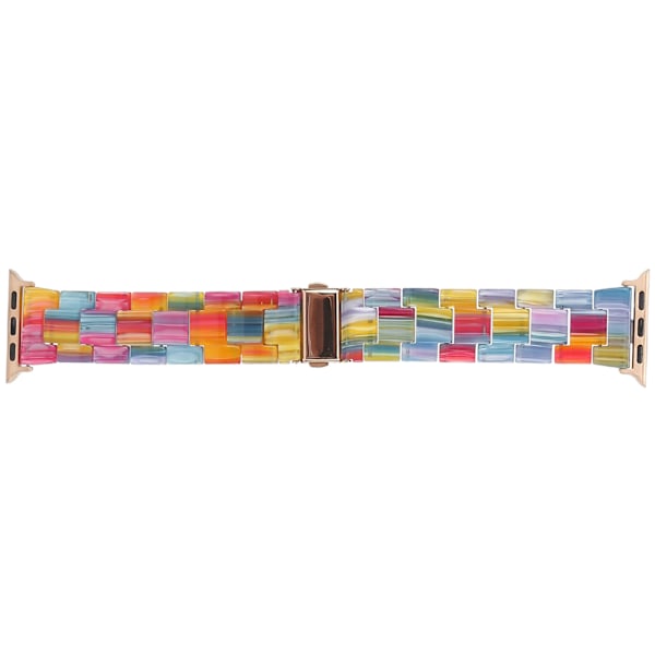 Resin Watch Strap för IOS Watch Färgglad Mode Lätt Armband Ersättning DelFör 38mm/40mm