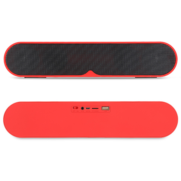 Bluetooth 5.0 Touch Speaker Trådlös Skrivbord Lång Standby Tid Musikspelare Röd