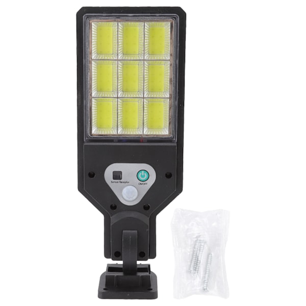 LED solcellegadelamper 9COB kropssensor IP65 vandtæt udendørs gadelampe til gårdhave sti have