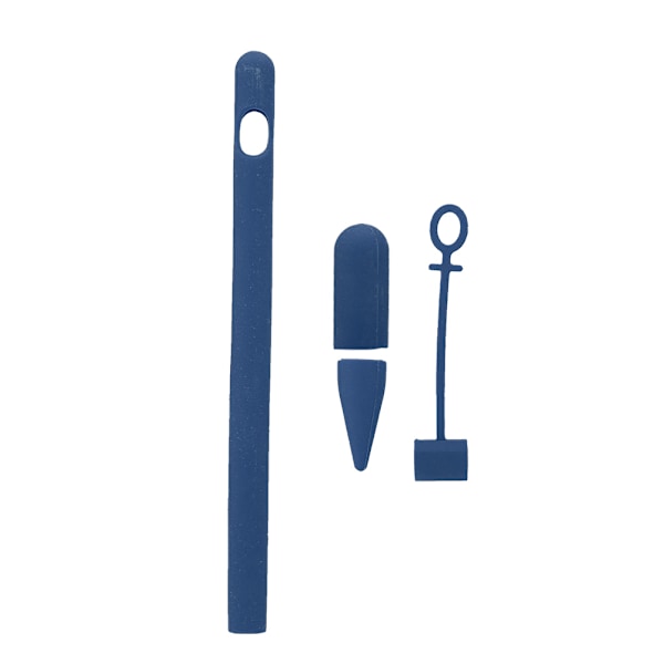 Til iPad 1. generation blyantholderspidsdæksel blødt silikone godt hulposition touch pen-dæksel (blå)