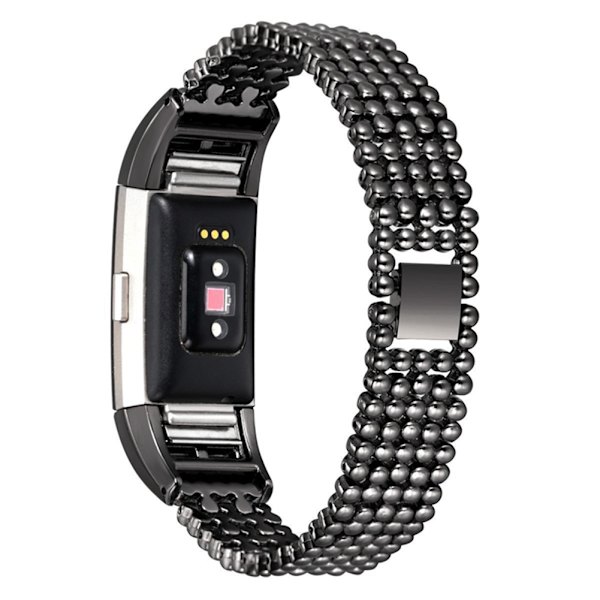 Metal erstatningsurrem til Fitbit Charge 2 - Sort