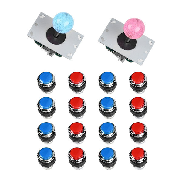 Tilbehør til Arcade Zero Delay USB Encoder DIY Kit Sæt Spil USB Kabel LED Knap