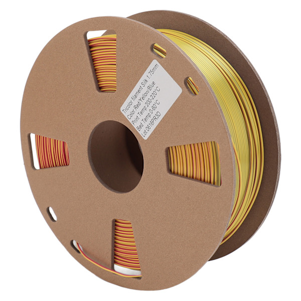 3D-skrivarfilament i tre färger, 1,75 mm, 2,2 lb nettovikt, 200 till 220 Celsius PLA-filament för påfyllning och utbyte