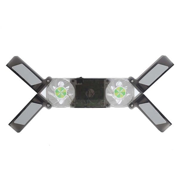Laptop kølepude Dual Fan Light Emitting Notebook Højttaler Foldable Kølestativ DR-2009A