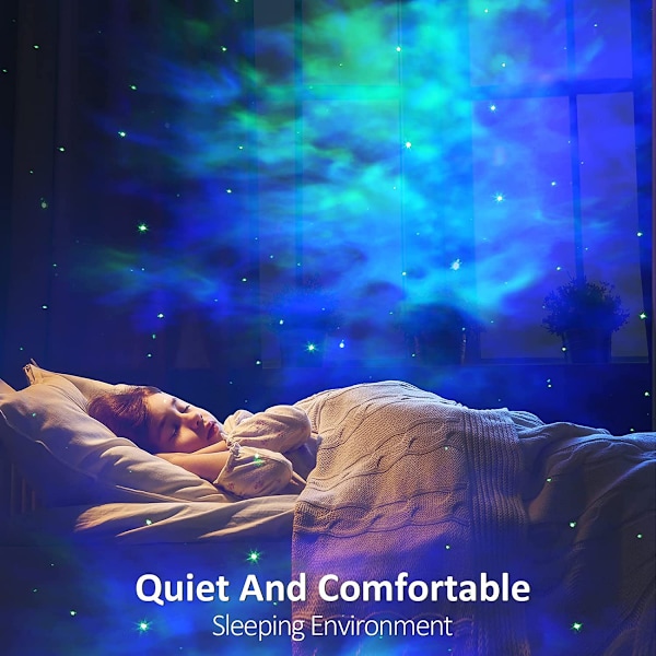 Astronaut Stjerneprojektor Nattlys med Timer, Fjernkontroll og 360° Justerbar Design, Astronaut Nebula Galaxy Nattlys Projektor for Barn Voksne