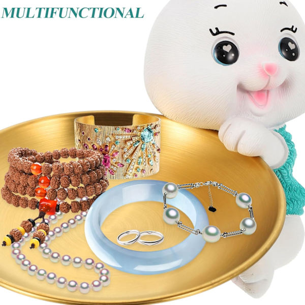 Cabilock Kanin Keramisk Plate Påske Cupcake Stativ Kake Server Ring Holder Snack Serveringsbrett Smykkefat for Ostekake Salat Grønn