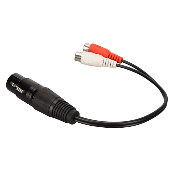 XLR hunn til 2 RCA hunn Y-splitterkabel 3-pin dobbel RCA til 1 XLR hunn til hunnkabel for mikrofonmikserforsterker