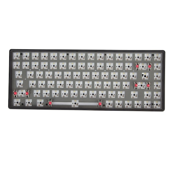 Mekanisk tangentbordssats Vit 84 tangenter 2.4G BT Trådbunden 75% Layout Hot Swap Anpassat spelande tangentbord för DIY-byte