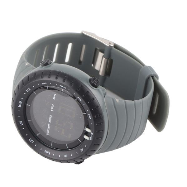 HZ500 Digital Elektronisk Klocka Multifunktionell Vattentät Armbandsur för Utomhussporter Daglig Användning Grå