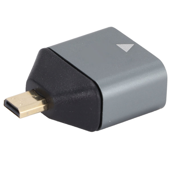 HD Multimedia Interface-adapter, hane till hona, aluminiumlegering, 4K Micro HD Multimedia Interface-adapter