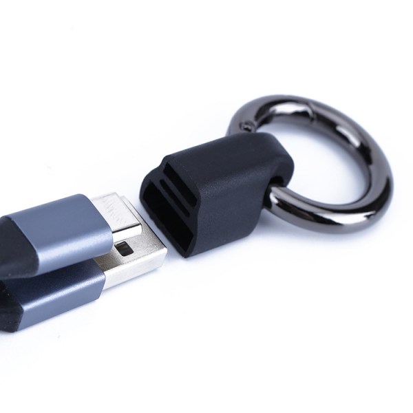 Vibrerende kort iPhone Lightning-kabel, 5 tommers USB-lader synkroniserings- og ladedatasnor for menn og kvinner utendørs