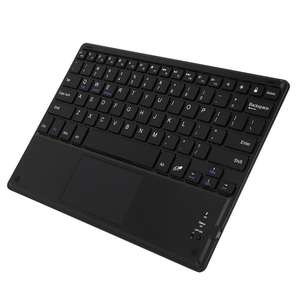 Ultra tynd trådløst Bluetooth-tastatur med touchpad til Windows PC Android-telefon Tablet