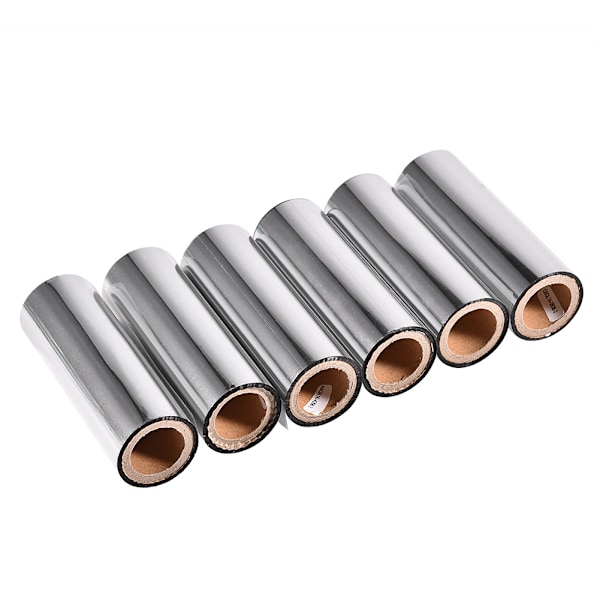 6 rullar med 110 mm x 30 m termotransferhartsvaxband för etikettstreckkodsskrivare