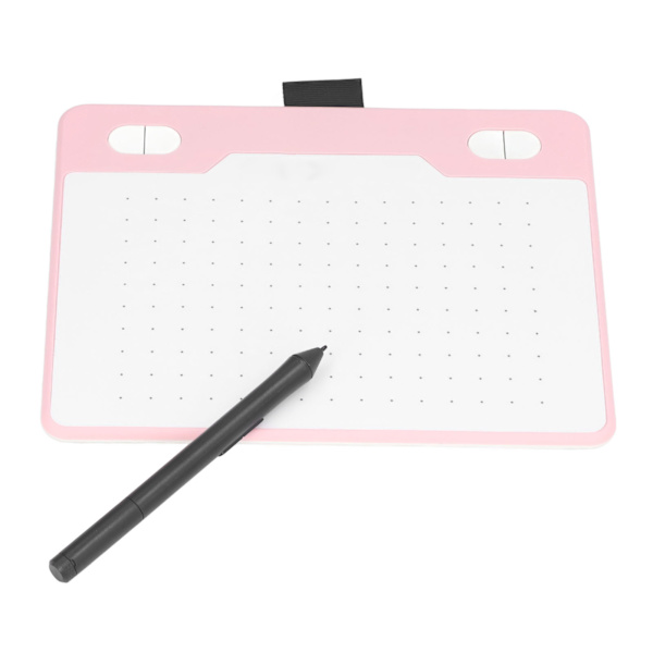 Grafiikan piirtopöytä 155x100mm 233 PPS 5080 LPI 8192 tasoa Stylus 4 Mukautettavaa näppäintä USB-portti Digitaalinen taulutietokone Pinkki