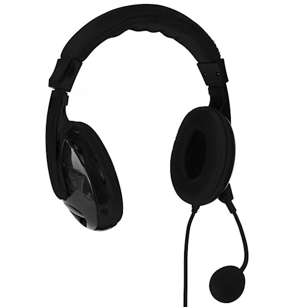 Somic Electronics Hodetelefoner Multifunksjonelle Plugger Stemme Gaming Hodesett med Mikrofon for Datamaskiner Mobiltelefon Svart