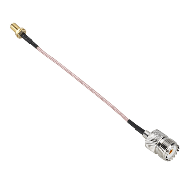 1 kpl SMA-naaras UHF-naaras -sovitinliitin RG316-kaapeli RF-radioantennille 15 cm