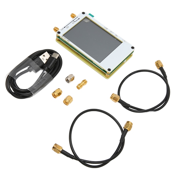NanoVNA Vector Network Analyzer 2.8 tuuman kosketusnäyttö MF HF VHF UHF antennianalysaattori valkoinen