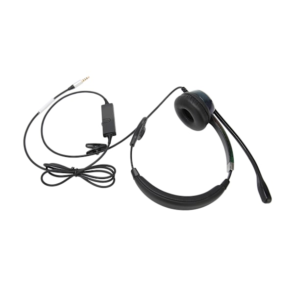 Puhelin Headset Professional Noise Canceling Single Ear Asiakaspalvelu Headset Call Center Business Office Single 3.5mm Interface