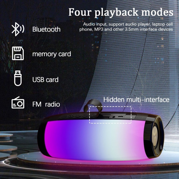Bluetooth kaiuttimet, stereo, IPX5 vedenpitävä, yhdistä matkapuhelin/tietokone/televisio, todellinen langaton stereokaiutin sisä- ja ulkokäyttöön A181 black1