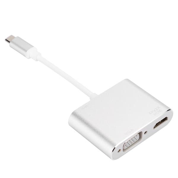 4 i 1 USB C til HUB PD HDMI VGA USB Hub Adapter Høj hastighed understøttelse til 4K x 2K