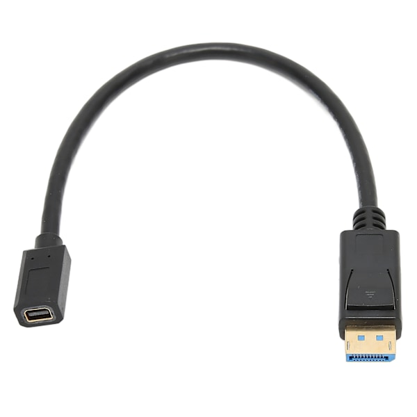 DP-hane till Mini DP-hona-kabel 8K 60Hz 4K 144Hz 32,4 Gbps 30 cm längd Displayport-kabel 1.4 för dator