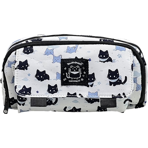 Eläin Kissa Iso Penaali - Kirjoitustarvikkeiden Kynälaukku, Suuri Kosmetiikkalaukku, Kirjoitustarvikkeiden Toimistotarvikkeiden Kynälaukku, Penaali Aest Cat pencil case