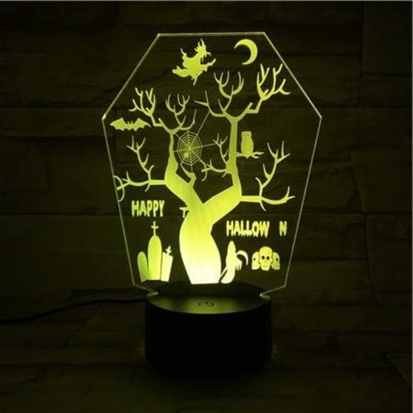 Uruzuo God Jul Juletre Nissemann 3D Illusions Nattlys Leke Snømann Lampe, Skrivebord Julelys Bursdagsdekorasjoner Gaver Fest Romdekor