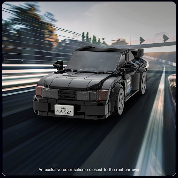 Initial D GTR32 Bil Byggesæt med Akryl Vitrine Model Race Car Legetøj Byggeklodser Sæt 27014 Samleobjekt Racing Køretøj Sæt
